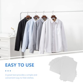 Healifty Cardboard Shirt Inserts Folding Forms, 20 Pcs Cardboard Shirt Form, Cardboard Clothes Folder, Cardboard Insert Dress Shirt for Packing, Organizing, Laundry Folders (8.5" x 14 ")