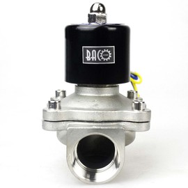 BACOENG 1" AC110V Stainless Steel Electric Solenoid Valve (NPT, Normally Closed)
