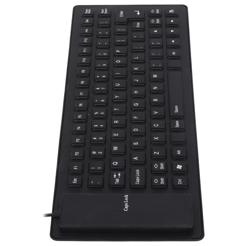 Silicone Keyboard Fully Sealed Design Lightweight Portable Silent Soft Comfortable