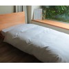 MORE Duvet Cover, Single, 100% Cotton, Plain, 200 High Density