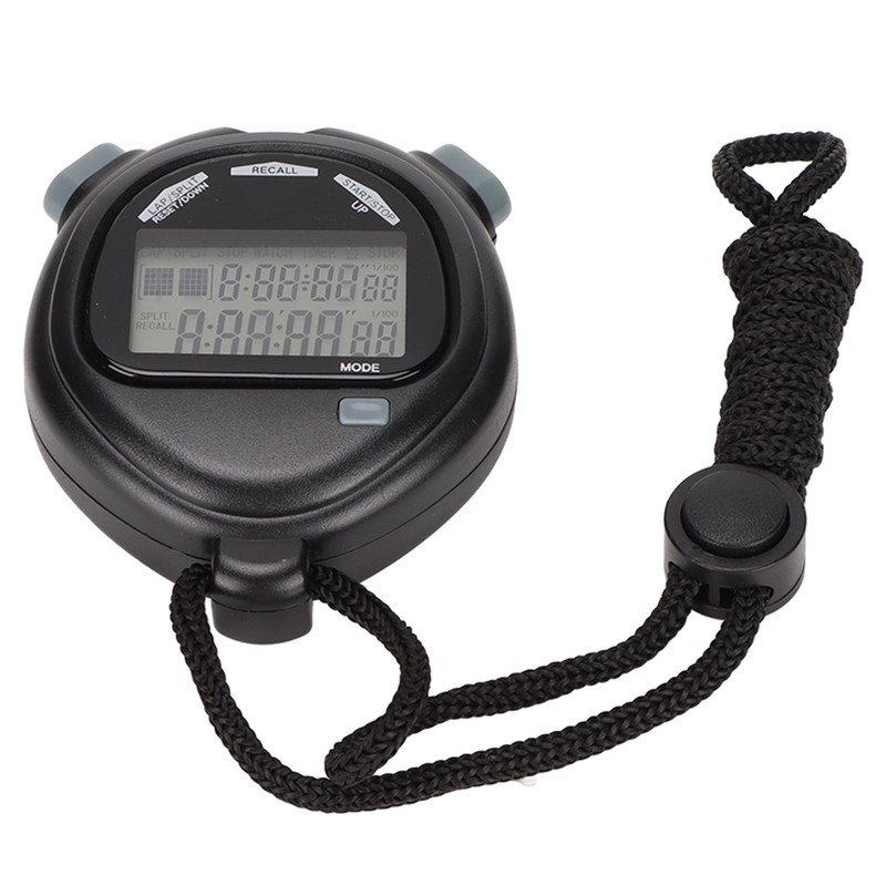 Electronic Stopwatch Multifunctional 2 Lines Show Digital Sports Timer for