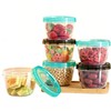 6-Pack 16 Oz Airtight Food Storage Containers with Twist Top
