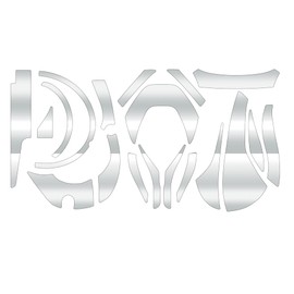 CUSTOM SEAT.JP STEE A (AII) TW Custom Decal Armor - yoroi- Anti-Scratch Protection Bait Reel Custom (Clear (for left handle)