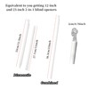 Detachable Blind Rods Blind Wands Replacement with Hook 24 Inches