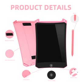LCD Writing Board Children 8.5 Inch PINKCAT Holiday Must Haves Children's Painting Board Magic Board Toy from 1 2 3 4 5 6 7 Years Painting Tray Colourful Screen LCD Painting and Writing Board Gift Boy