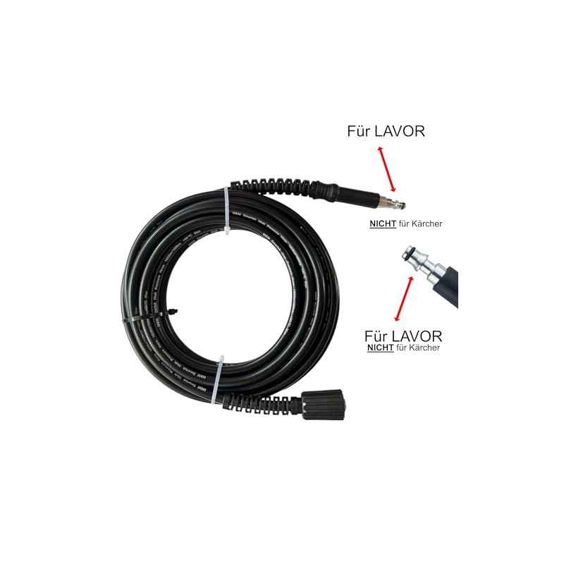 M&M Smartek High Pressure Hose for Lavor Pressure Washers such