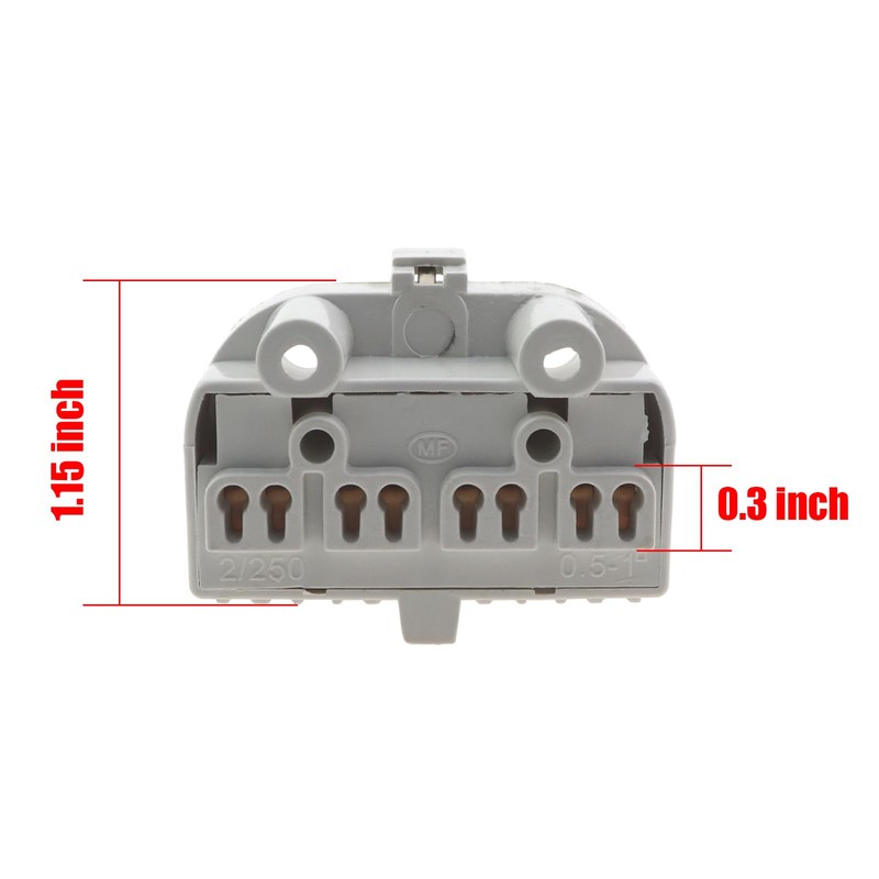 ZQIY 3PCS 2G11 Lampholder 4 Pin UV Lamp Holder White