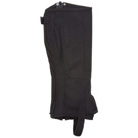 Covalliero Unisex's Classic Stretch Mini Chaps-Black, Small
