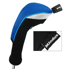 Andux Golf 460cc Driver Wood Head Covers with Long Neck and Interchangeable No. Tags Pack of 4 (Blue, MT/MG31)