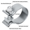 Vitonsbay 2.75 Inch Exhaust Clamp,2 3/4 Narrow Exhaust Band Clamp