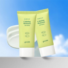 goodall Goodal Moisture Sun Cream Clear Houttuynia Cordata Soothing Moisture 50ml 2 Pieces SPF 50+, PA++++ / 구달 수분 선크림 맑은 어성초 진정 촉촉 50ml 2개 SPF 50+,PA++++