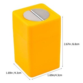 3pcs Blade Dispenser Case Disposable Razors Blade Box Sharps and Needle Container for Used Waste Blades Broken Cutter Device Yellow, 6.80X4.30X4.30CM, Z0800O44IWAQ19BB