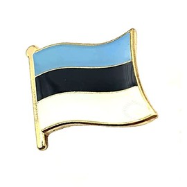 Estonia Estonia Metal Enamel Country Flag Pin Badge, Metal, Metal