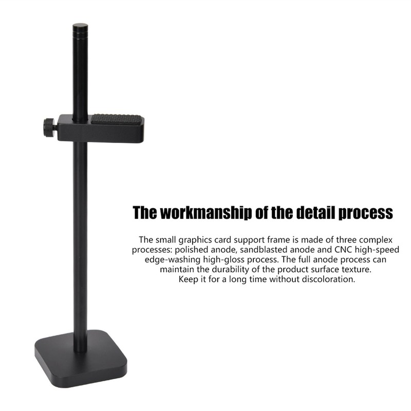 Aluminum VC-2 Anodic Polishing Graphics Card Holder Stand Jack Bracket