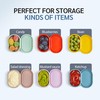 ISSEVE 6Pcs/Set Nesting Silicone Food Storage Containers with Lids, BPA