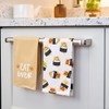 Pearhead Cat Lover Tea Towels Set of 2, Cotton Kitchen