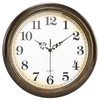 Yoiolclc Wall Clock Battery Operated Silent Non-Ticking Vintage Wall Clocks