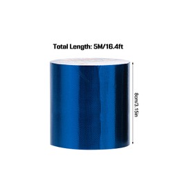 Inscrip Tarpaulin Tape, Repair Tape for Fabric Tarpaulins, Fibreglass Tarpaulin Patches, Tent Repair Tape, 5 m x 8 cm, for Truck Tarpaulin, Awning, Tent, Inflatable Boat (Blue)