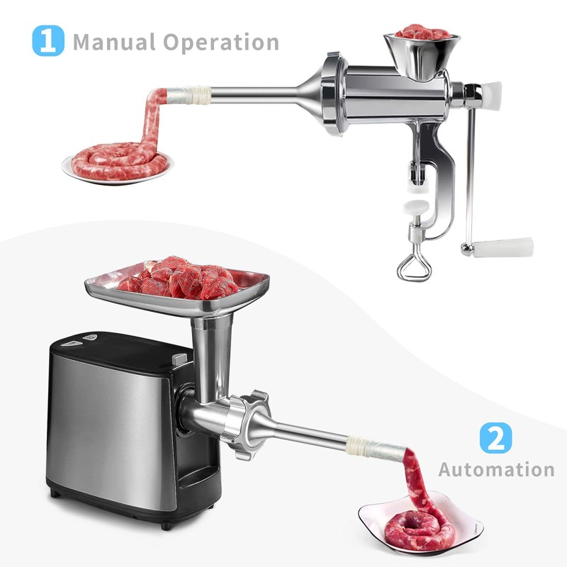 Gdrtwwh Sausage Stuffer Stuffer Tubes for Meat Grinder Attachment,#12 Sausage