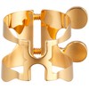 Harrison Hearts Alto Saxophone Ligature A3 Gold Plated (Gold Plated)