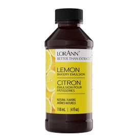 Lorann Oils Bakery Emulsions Natural and Artificial Flavor 4oz-Lemon, Other, Multicoloured