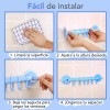 J.H. Company Perchero Adherible Multiusos Baño O Cocina 6 Ganchos
