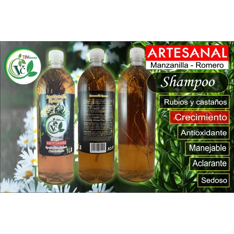 Shampoo Tbvisana Manzanilla-romero Crecimiento,rubio Castaño
