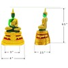 BUDDHO Emerald Buddha Statue Meditation 7" H. Jade Buddha Thai