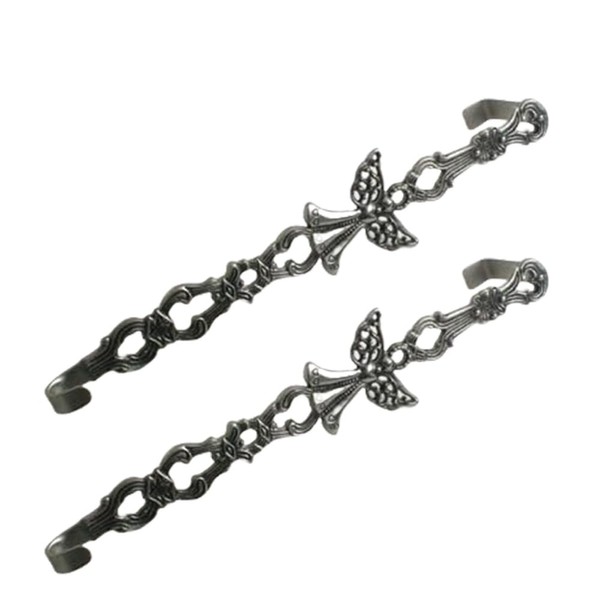 Brushed Nickel Guardian Angel Wreath Holder,Over The Door Bathroom Hanger