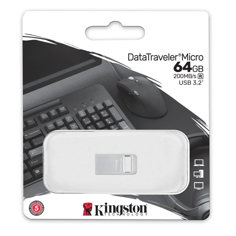 Kingston USB Data Traveler Micro 64GB USB 3.2 Gen1, Lectura:
