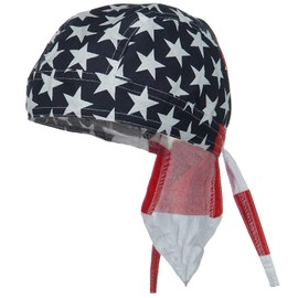 Buy Caps and Hats American Flag Doo Rag Patriotic USA Skull Cap Red White Blue Motorcycle Bandana Cycling