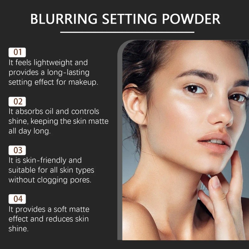Polvo De Maquillaje Natural Ligero Y Control De Aceite
