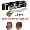 ALLURE DERMA ROLLER HAIR GROWTH PROMOTER 192 REAL INSERTED TITANIUM