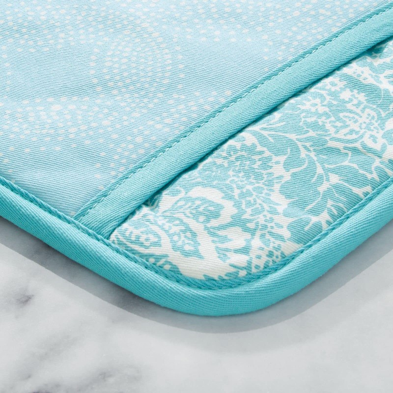 Tommy Bahama Island Tile Oven Pot Holder 2-Pack Set, Aqua