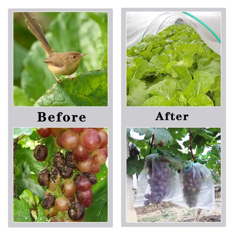 elfinrm 10x10ft Protect Mesh, Bird Netting for Garden, Fruit Tree