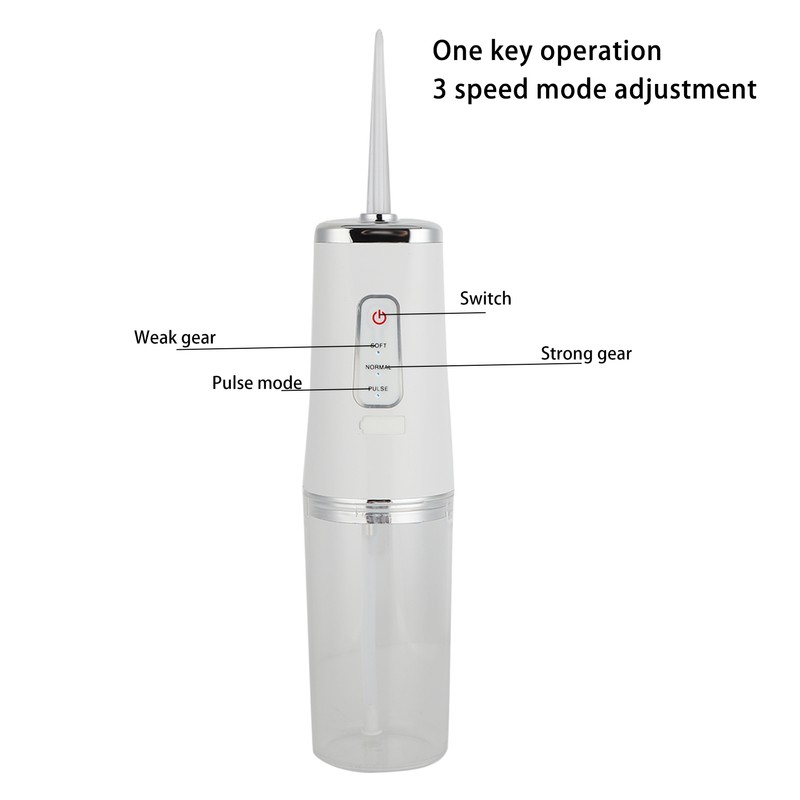 Portable Electric Dental Oral Irrigator Food Residues Removal White Teeth
