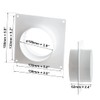 100mm / 4 Inch Duct Connector with Flange - Round