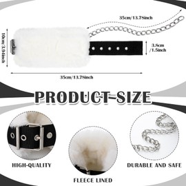 Sunnymove 4 Pcs Horse Kicking Chains Pawing Training Chains with Fleece Lined Adjustable Stainless Steel Training Gear for Stable Horse Safety Enhancer for Prevents Stable Kicking Fits Most Sizes