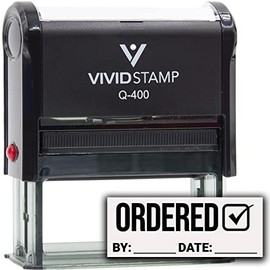 Ordered by Date (Order Complete) Self Inking Rubber Stamp (Black Ink) - Q-400