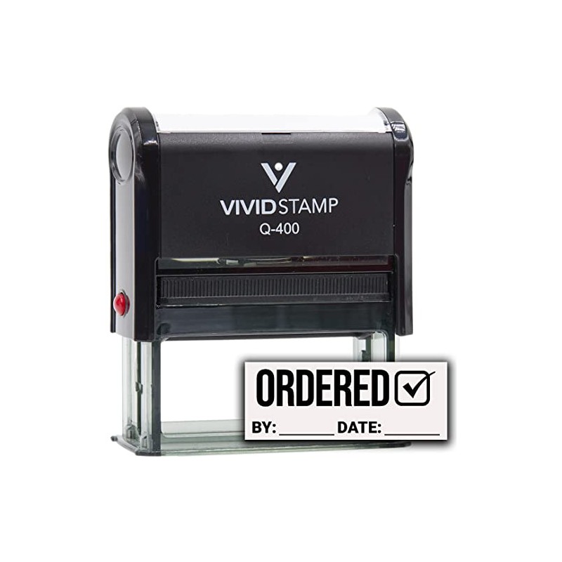 Ordered by Date (Order Complete) Self Inking Rubber Stamp (Black