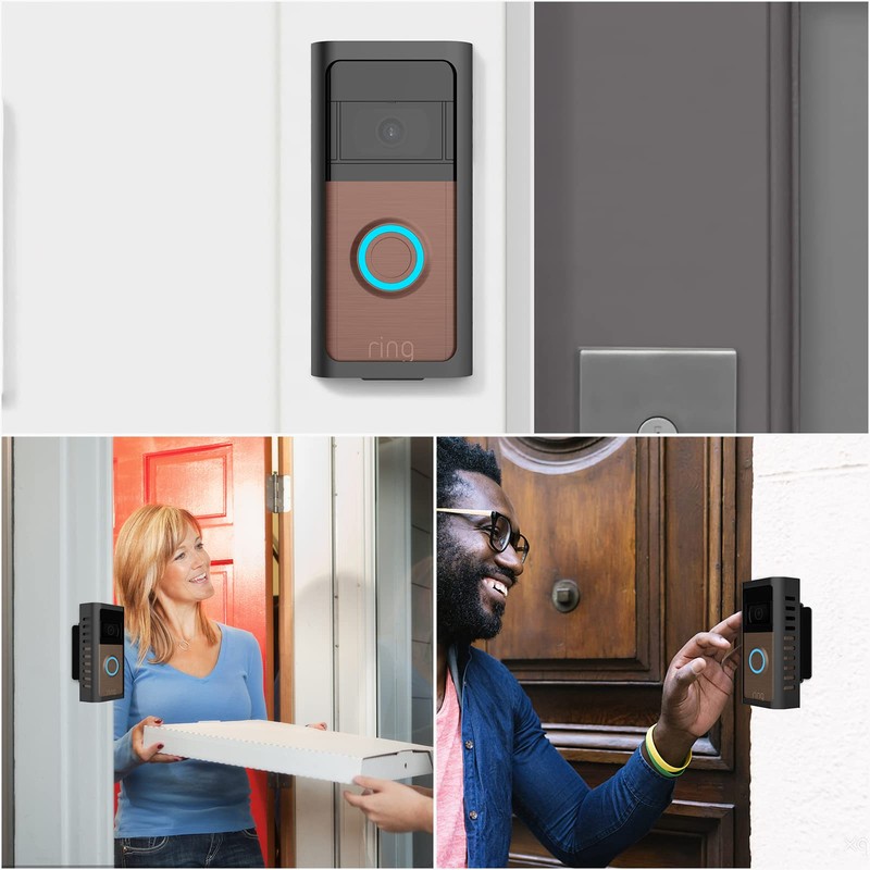 Anti-Theft Doorbell Mount with Adjustable Angle(45-135 Degrees),Upgraded Steel Metal Bracket