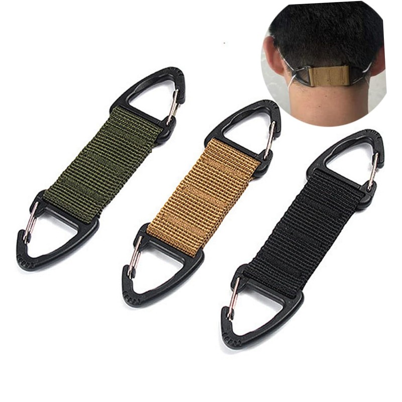 ORFOFE 3pcs Mask Extension Hook Durable Slip Nylon Buckle for
