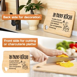 PRSTENLY Father's Day Gift for Dad Gifts Birthday, Best Dad Gifts Bamboo Cutting Boards Dad Gifts from Daughter Son, Birthday Gifts for Dad Christmas Gifts Retirement