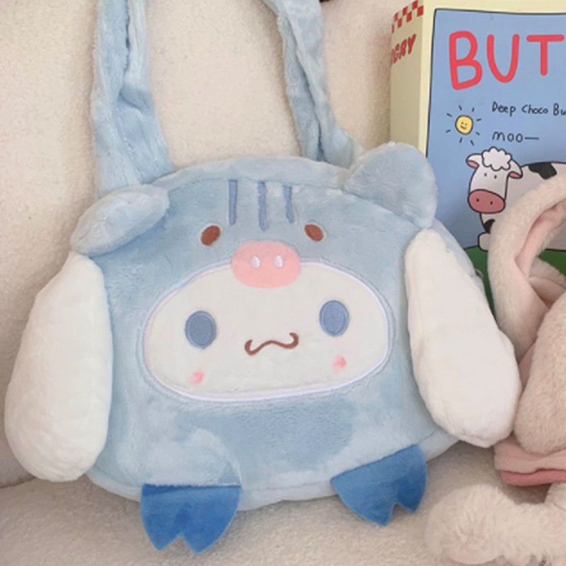 Autumn Winter Plush Underarm Bag Cute Soft Girls JK Uniform