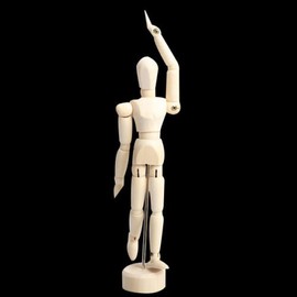 Yosoo 8" Artist Male Wooden Figure Model with Movable Limbs for Sketching Drawing Aid Mannequin Manikin (8")