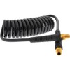 PRO SOURCE Coiled Self-Storing Polyurethane Air Hose: 10 feet, 1/4"