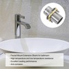 uxcell Faucet Mount Extension Shank 2.4"x 1.25" Stainless Steel Pipe