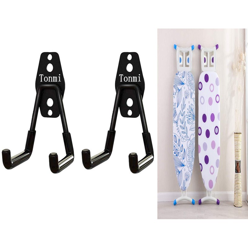 2Pcs Ironing Board Hook Wall Mount, Wall Mount Ironing Board