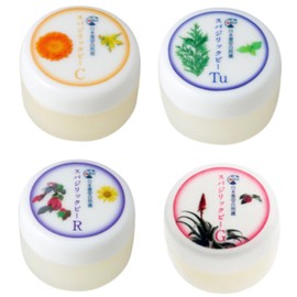 Set of 4 Spagilic Bee Cream C, Tu, R, G (Small), 0.4 oz (10 g), Whole Body Cream