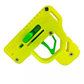 Unbranded 3D Printed Tic Tac Gun Toy | TTG2 | Yellow/Green | Tic Tac's included